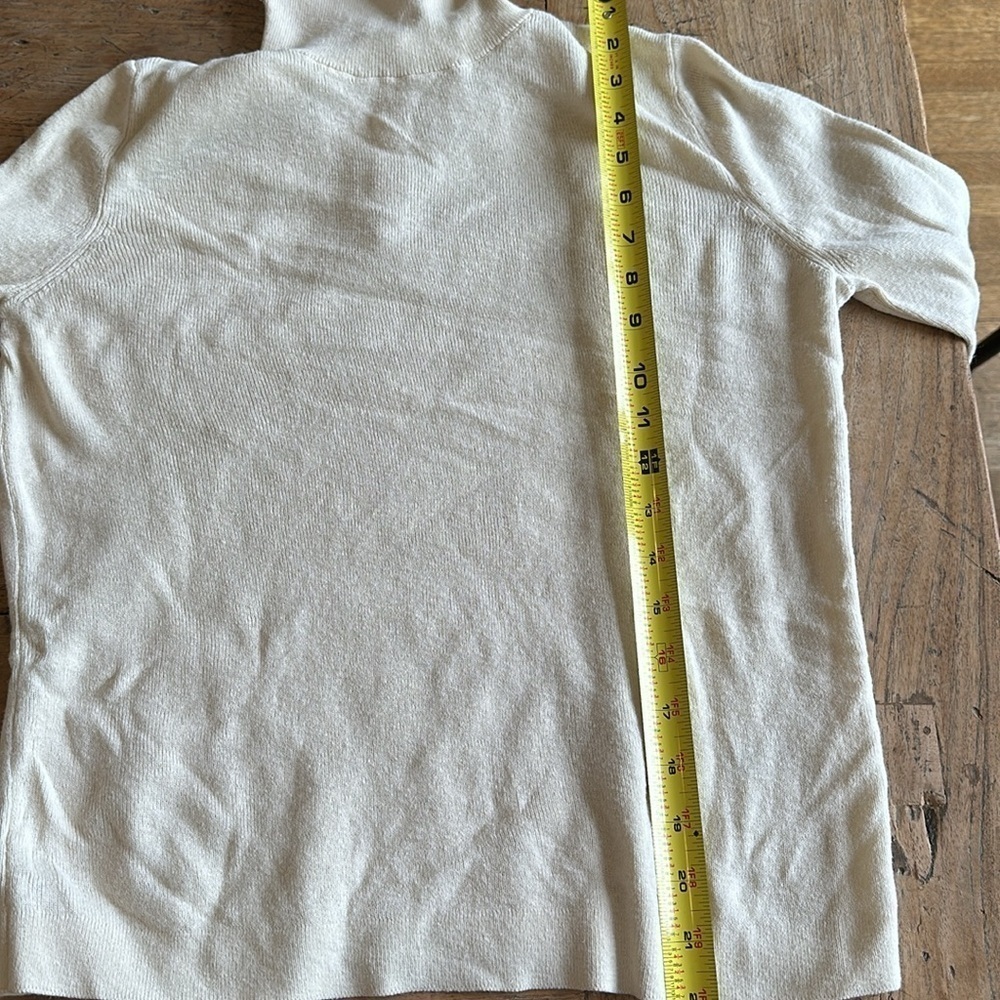 Nili Lotan For Target Button Up Turtleneck Cream … - image 7